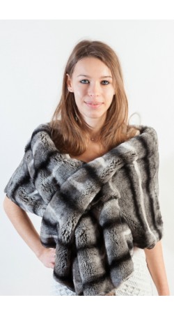 Rex Chinchilla fur wrap